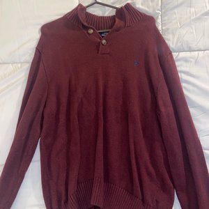 Polo Quarter Button Up Sweater